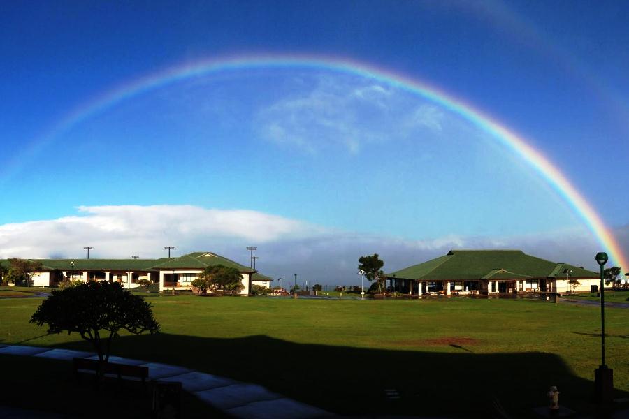 A+bright+and+beautiful+rainbow+appeared+right+after+some+morning+rain+at+Kamehameha+Schools+Maui.