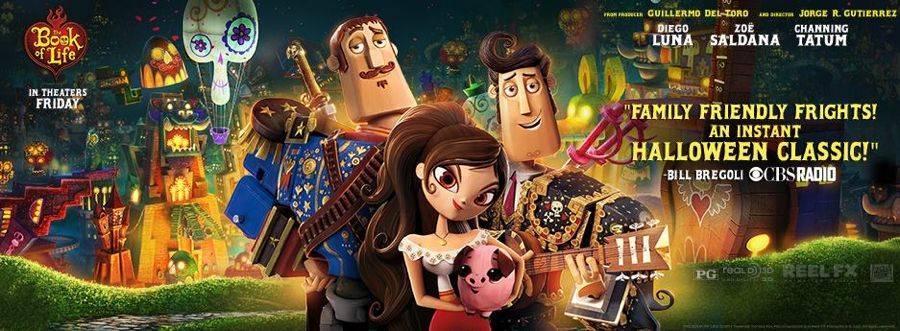 The Book of Life, rated PG, released on October 17 is a riveting tale of the bullfighter Manolo and his journey to The Land of the Forgotten in an effort to rescue his childhood love.