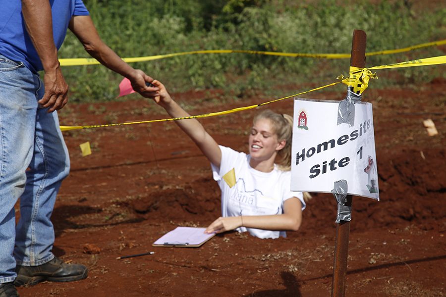 Senior Nikki McGuire at the 2016 State Soil Conservation Contest. The four-person team from Kamehameha Maui won first place, and individual members swept the top three individual awards.