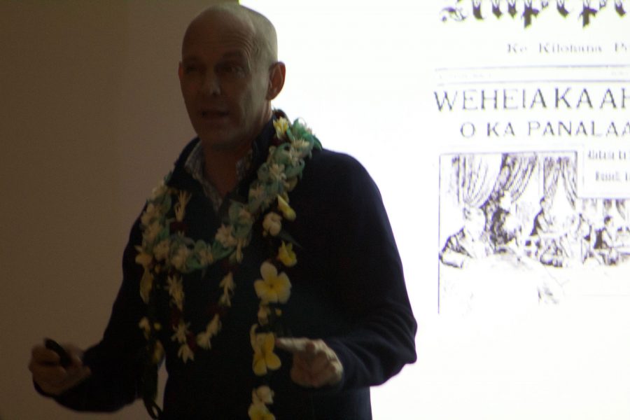 Dr. Ronald Williams Jr. presents the issue of Hawaiian history being told by non-Hawaiians. The one hour speech covered many individuals who stood up for their lāhui, as well as individuals who put down the lāhui.