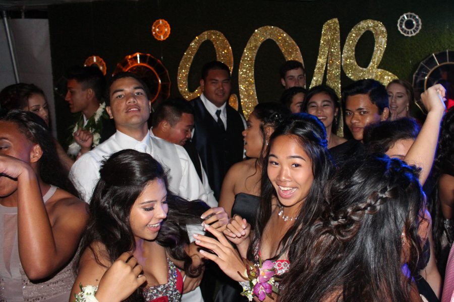 Ka Papa Lama dances the night away cherishing it as one to remember. The Class of 2018 celebrated their prom at Hui Noʻeau, being the first outside prom for Kamehameha Schools Maui.