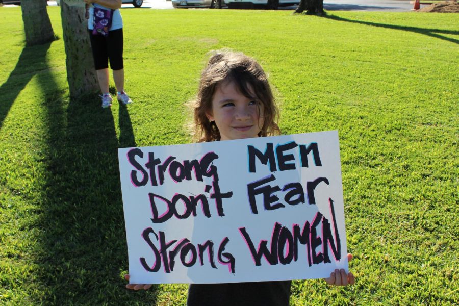 Youth of all ages came in support of womenʻs rights and general equality on Saturday, Jan. 20, at Womens March Maui 2018.