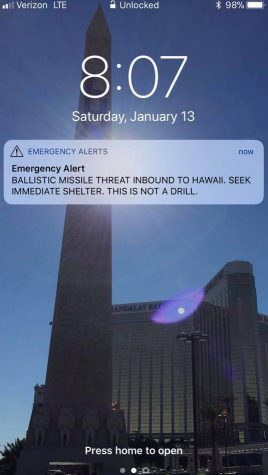 Hawaii Resident receives missile threat alarm Saturday morning.