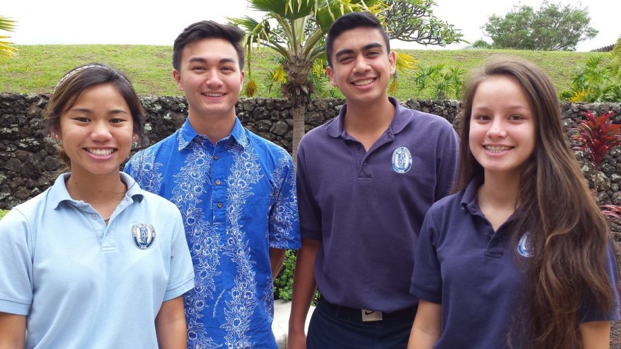 Seniors Kennedy-Kainoa Tamashiro, Hunter Worth, Austin Peters, and Kayla Tuitele earns the class of 2018 valedictorian titles. The four were awarded their positions based on their spectacular work in school.