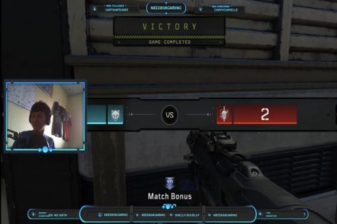 Sheldon Moniz gets the game winning kill, clinching the win for his friends and team against two opponents on the streaming platform Twitch. Moniz is hoping to break into the lucrative gaming industry.
