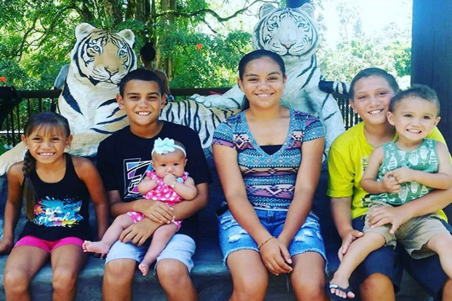 Tahan Valdez celebrates her 3rd birthday with her family at Panaʻewa Rainforest Zoo on the Big Island. Born on a leap day, her true birth date comes around only once every four years.