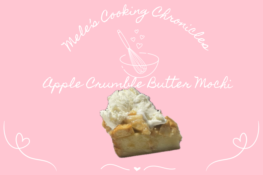 Apple crumble butter mochi